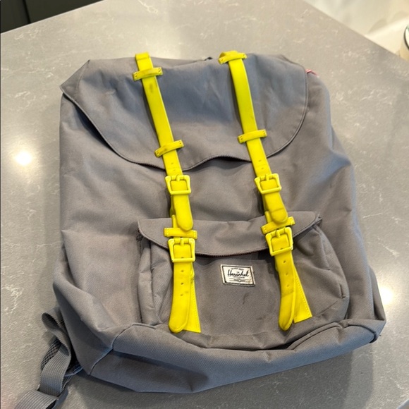 Herschel Supply Company Gray and Yellow Backpack - Picture 1 of 7